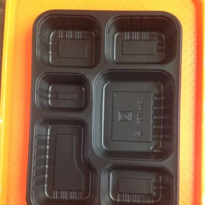 Disposable Six-Grid Fast Food Box