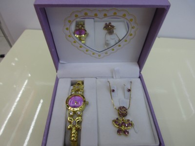 JESOU fashion ladies accessories watch set necklace earrings gift set elegant