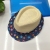 New Children's Spring and Summer Sun Shade Top Hat Cartoon Letters Boys and Girls Straw Hat Fashion