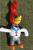 Inflatable toy PVC woodpecker Inflatable bird Inflatable animal small woodpecker