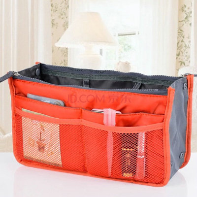 Korean cosmetic bag lady multifunctional double zipper bag in bag thickened wash bag