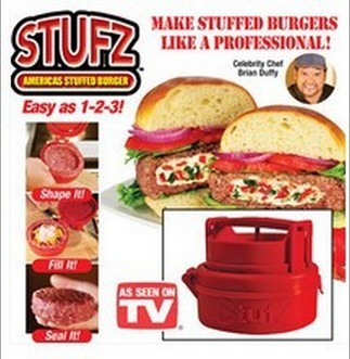 stufz tv manual hamburger meat stuffing making machine creative kitchen gadget