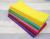 Pure color 100% cotton bright color woven stripe Handkerchief square towel