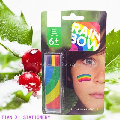 stationery  Pen RAB-01B body painting strokes face stick slip Crayon   oil pastels   Stick coloured drawing or pattern