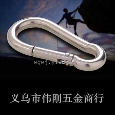 No. 10 iron words spring hook gourd-shaped mountaineering buckle 10*100mm