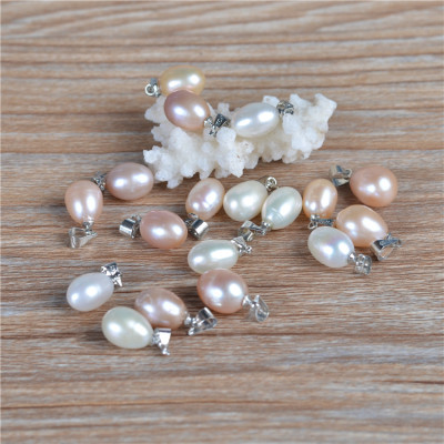 8-9mm m Shaped Pendant pearl beads pendant wholesale rice shape