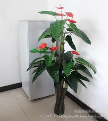 The simulation of 1.6 meters of Anthurium Anthurium series Ruyi interior decoration fake tree