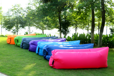 Factory direct imitation nylon material wear-resisting air sofa bed waterproof and moisture proof Beach air cushion bed