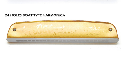 Bee Brand 24-Hole Boat Harmonica Toy Gifts Can Be Customized with Various Colors for Teaching