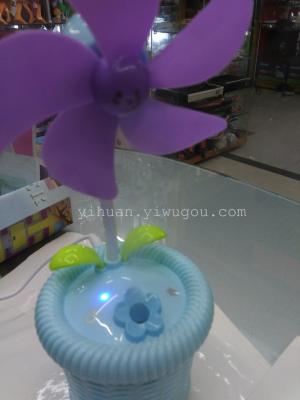 Potted humidification fan USB fan mini fan charging fan