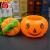 Halloween pumpkin bucket 13cm with cover pumpkin candy jar (with light)