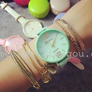 2016 new trend of the students watch candy color lady small table