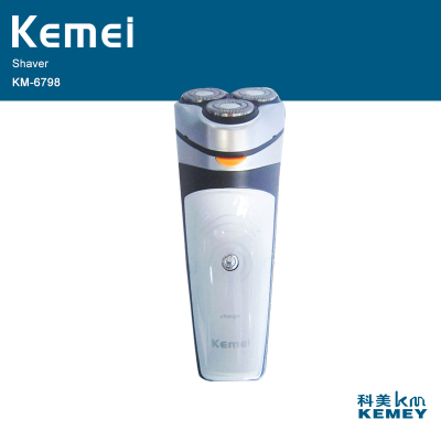 Kemei KM-6798 electric shaver rotating three-head razor