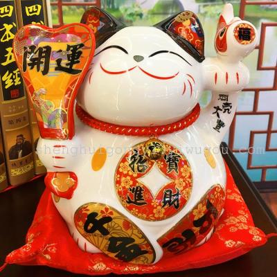 9 inch large cat opening housewarming marriage birthday gifts creative Home Furnishing gift ornaments