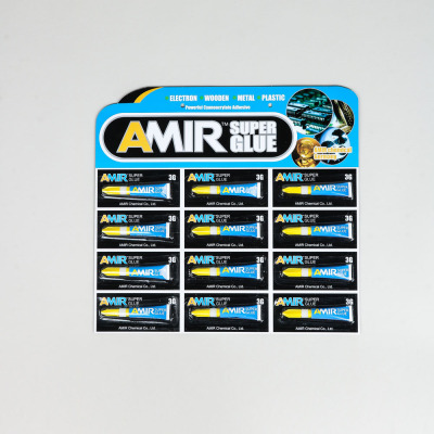 Shenqiang glue AMIR 12 blue paper card strong glue 3g glue wholesale