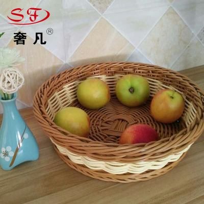 Luxury hotel where the fruit basket of bread basket round bread basket rattan basket plastic basket