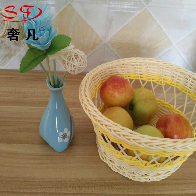 Zheng hao hotel availability plastic rattan woven basket bread basket fruit basket egg basket