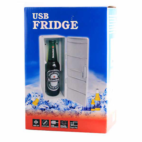 Double-Layer Mini USB Refrigerator Hot and Cold Dual-Use Small Refrigerator Small Size Refrigerator