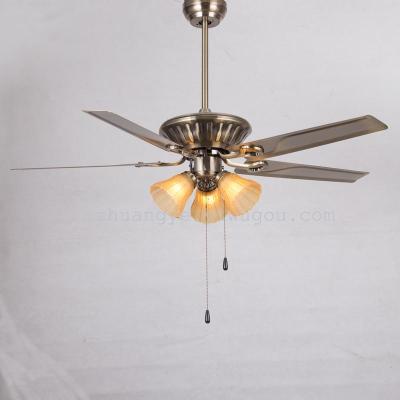 Modern Ceiling Fan Pendant Pull Chain Fans with Lights Remote Control Light Blade Smart Industrial Led Cheap Room 5