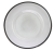 Silver - edged round glass plate, plate, plate and plate.