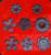 Wrought iron accessories iron spear head iron flower ball cast iron
