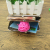 Color printed flower bird picture lovely zero wallet/double iron clip bag/cartoon zero wallet