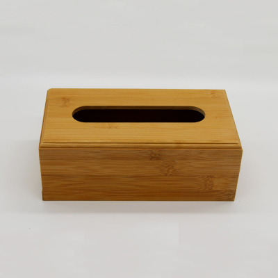 Tissue Box Bamboo Tissue Box Rectangular European Style Tissue Box Factory Direct Sales