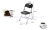 New Plastic Folding Chair Training Office Chair Student Chair Casual Fashion Outdoor Staff Chair