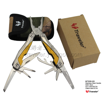 Traveler tool multi-function pliers multifunctional tool pliers pliers outdoor camping folding knife