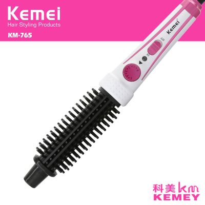 KM-2018 anion hair care straight two pairs of plywood LED display ceramic curlers