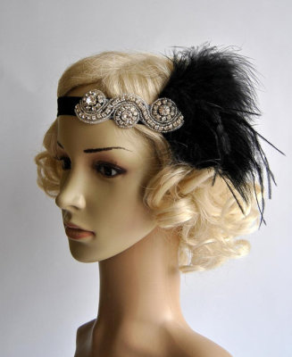 European and American Handmade Beaded hair band Bohemia folk style hair feathers and hair