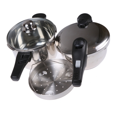 Adjustable pressure induction cooker available stainless steel pressure cooker pressure cooker soup pot pot with glass cover steam basket