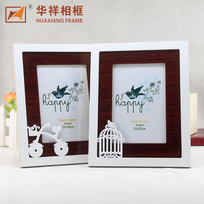 Factory Direct Sales Home Textile Home Decoration Creative Three-Dimensional Photo Frame Wooden Home Soft Decoration Decoration Photo Frame Wholesale