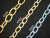 Manufacturers Supply Golden Square Line O-Word Jewelry Chain, a Variety of Styles Aluminum Zipper Chain for Bags