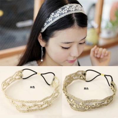 Manufacturers selling handmade beaded hair with European and American foreign trade hair diamond hoop