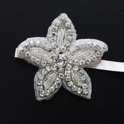 Manufacturers selling handmade beaded accessories crystal Handmade Beaded Flower Hair Accessories Trade Beads