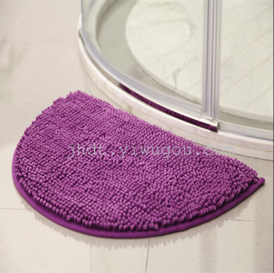 Chenille half garden mat mat short home bathroom absorbent pads