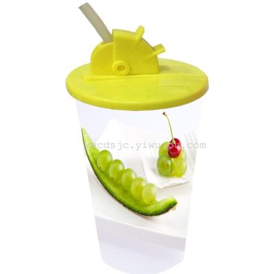 Changeable cup, 3D cup, cold drink cup, plastic cup, advertising cup