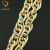 3.0mm Hemp Flowers Chain, Gold Hemp Flowers Chain, Triple-Woven Chain, Double-Woven Chain