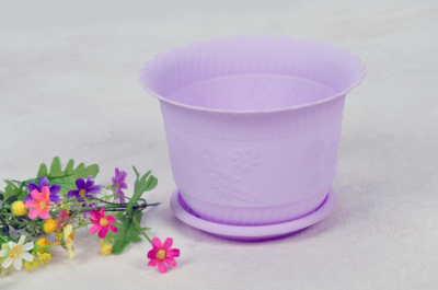 The lotus flower pots resin plastic pots wholesale lotus hydroponic pot flowerpot with potted plants tray