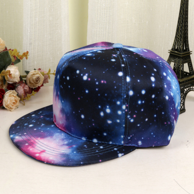 The Korean version of the fashionable starry sky, the trend hip hop hat.
