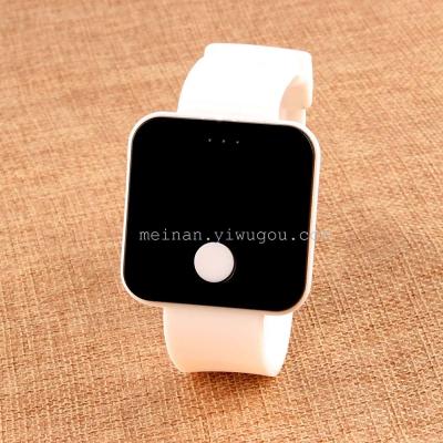 Classic one key LED student watch square LED Watch