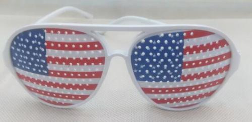 Factory Supply New Printing American Flag， Dance Fun Glasses Al1711