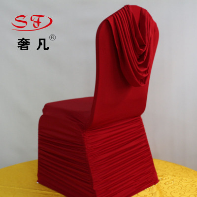 Decoration Zheng hao hotel supplies wholesale chair cover stretch wrinkle plus hat hotel wedding decoration