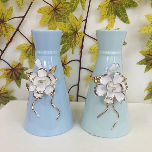 high-end ceramic craft flower arrangement new factory direct manual carving