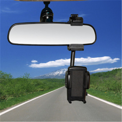 Vehicle rear view mirror mobile phone support vehicle rear mirror navigation universal flexible tube mobile phone holder