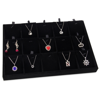 High-end 15-digit suede watch tray bracelet display tray jewelry necklace Ornament display rack