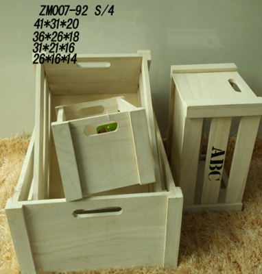 Home office solid wood storage box storage box storage wooden box support custom export quality finishing box
