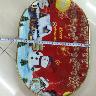 Plastic Christmas tray fruit tray