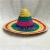 Mexico hat pointed bamboo hat cap cap cap four rainbow national Jazz horn Bull hat